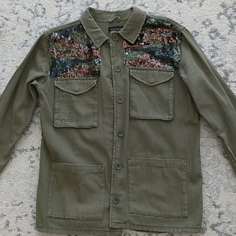 Cute Army jean jacket from Nordstrom